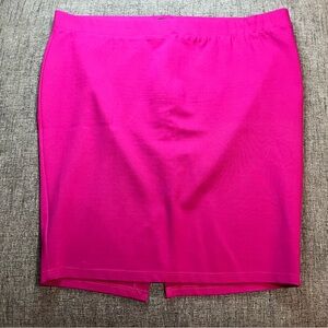 Torrid Fuchsia Pencil Skirt Back Slit Women’s Plus Size 4 Dressy Casual